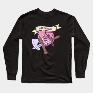 D&D Barbarian Long Sleeve T-Shirt